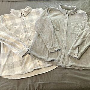 Bundle of Cozy button down shirts sz large